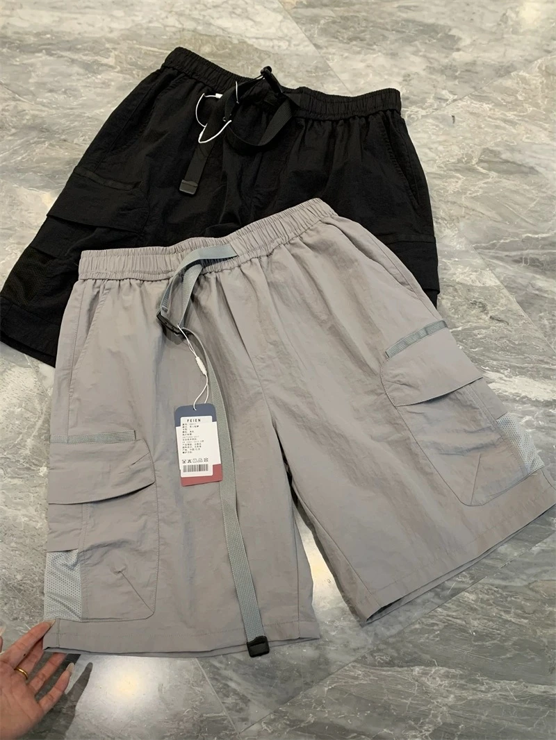 美式复古!帅气有型!山系户外轻量化夏季男透气直筒休闲工装短裤潮