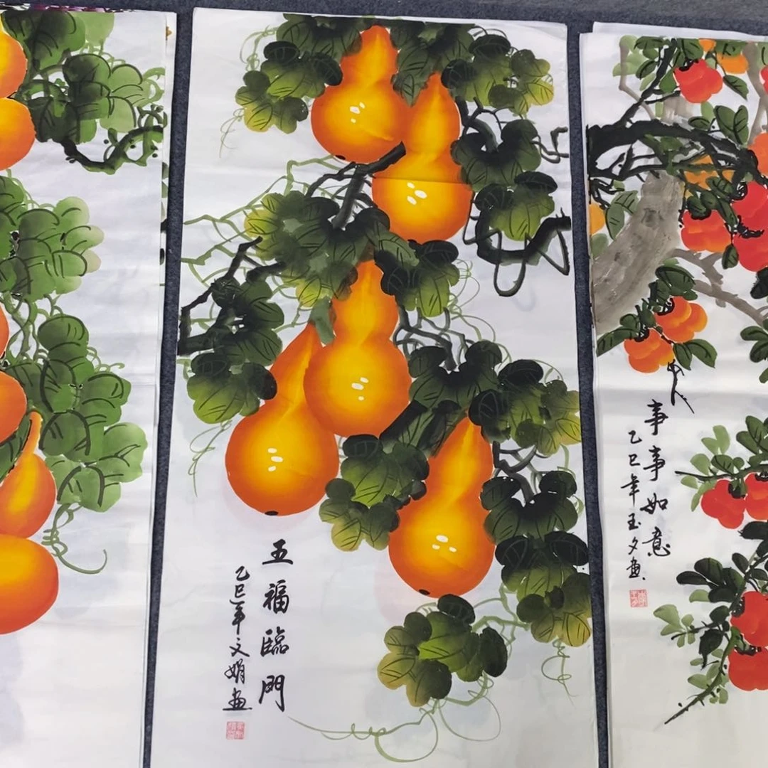 国画尺寸100✖️50三尺手绘画