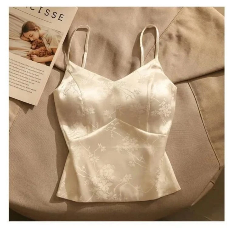 辣妹风新中式背心新中式印花吊带内衣百搭复古时尚网红夏季