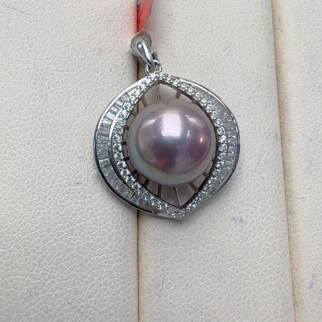 银S925镶嵌淡水珍珠颈饰@@aq168