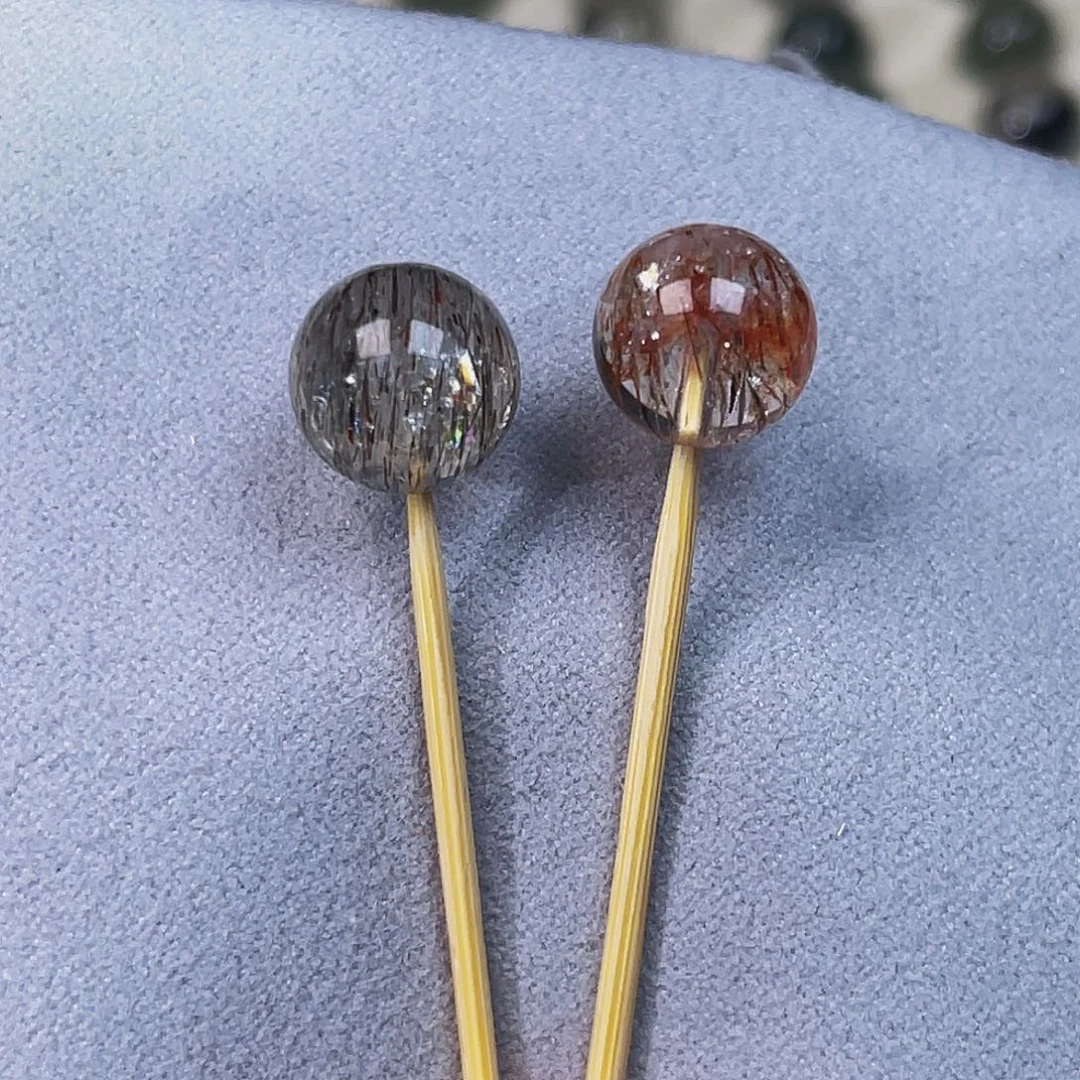 水晶手链未镶嵌黑金超