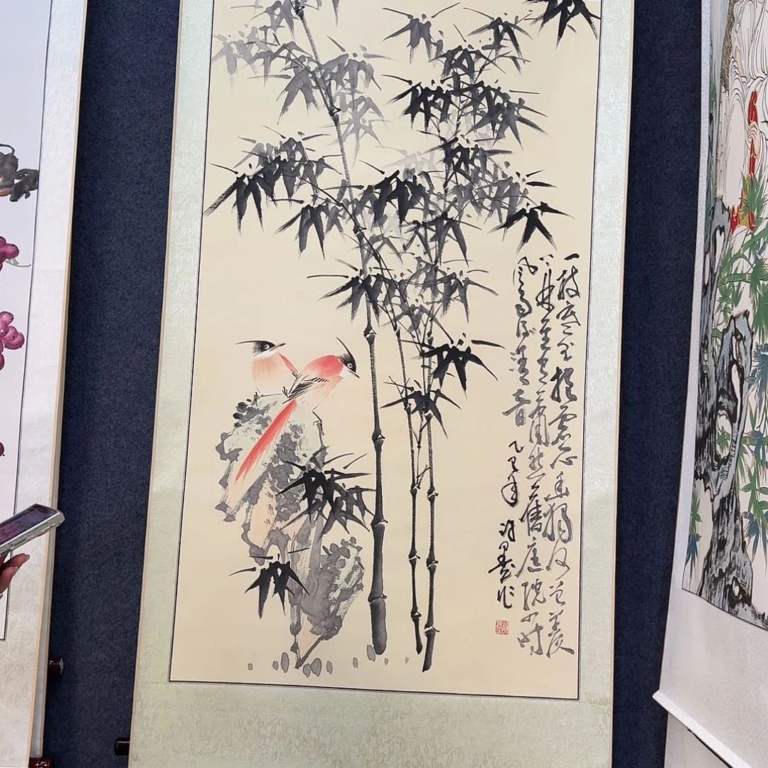 纯手绘国画作品好看四尺