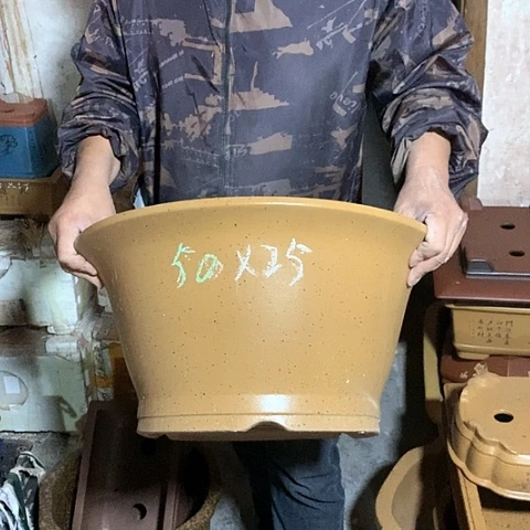 紫砂花盆手工制作