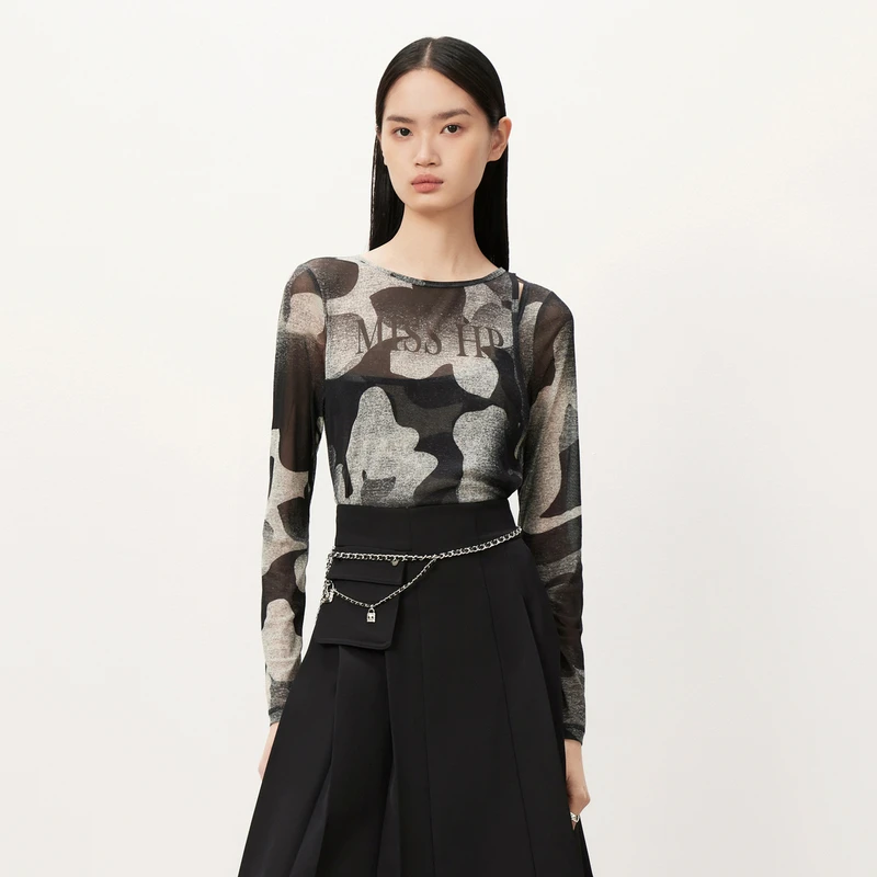 【商场同款】HPLY荷比俪新款女梦幻修身上衣HMD32610121