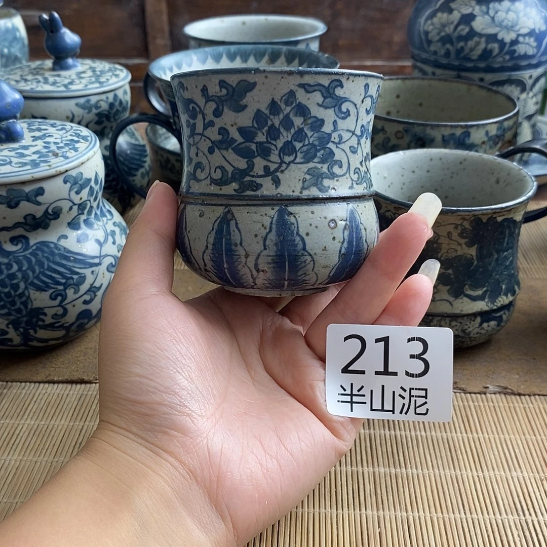 手工手绘青花高温陶瓷