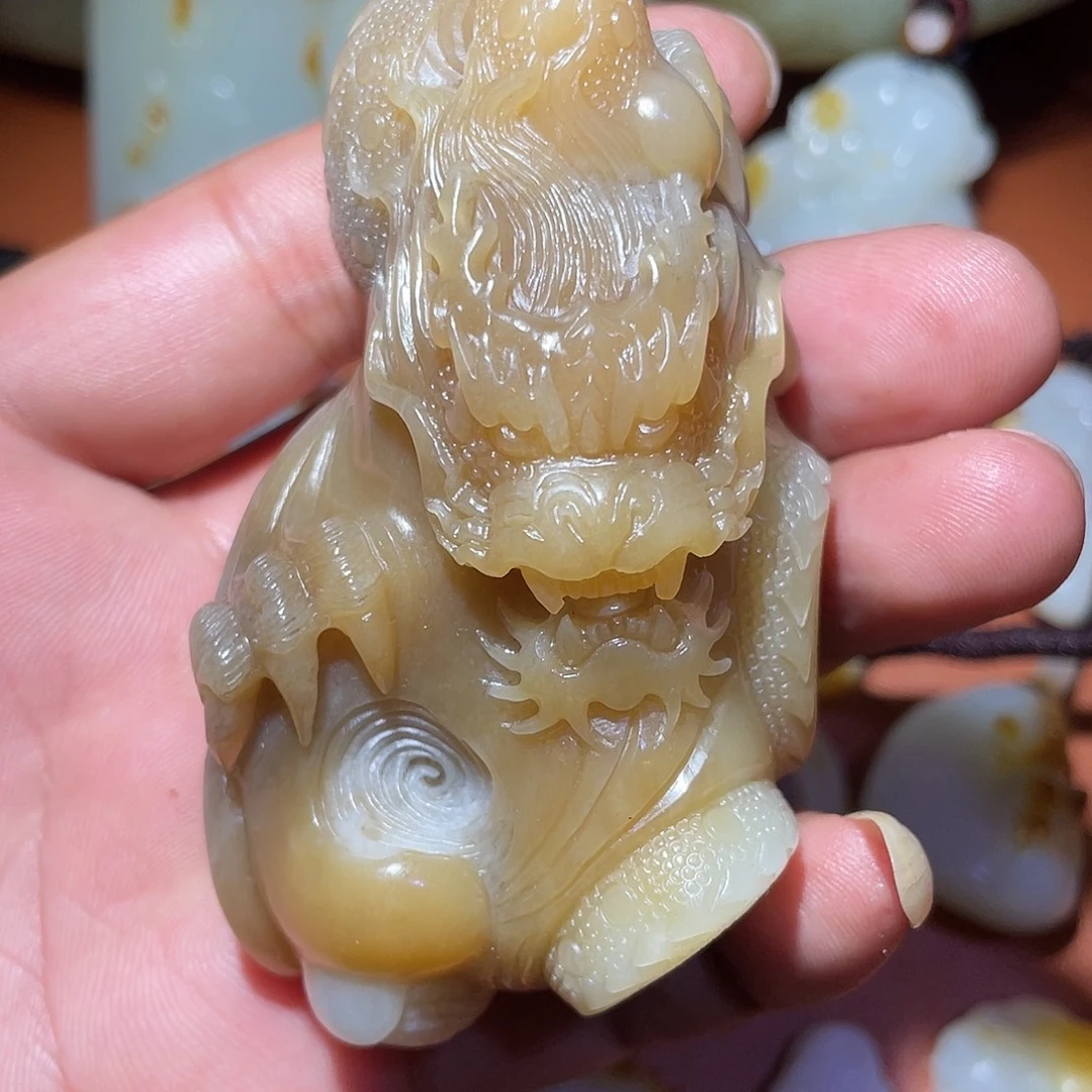 和田玉未镶嵌挂件