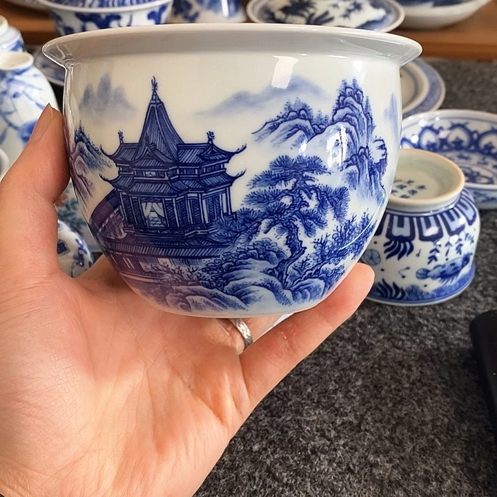 【呈礼】山水楼阁水洗