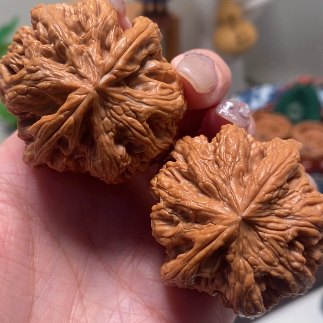 文玩核桃把件44尺寸粗筋