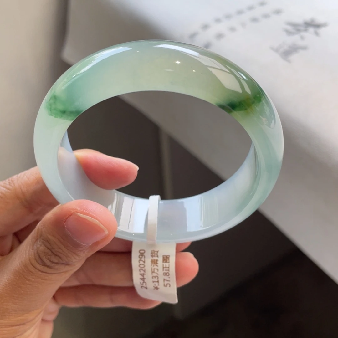 翡翠手镯未镶嵌回流/冰飘花轮胎手镯