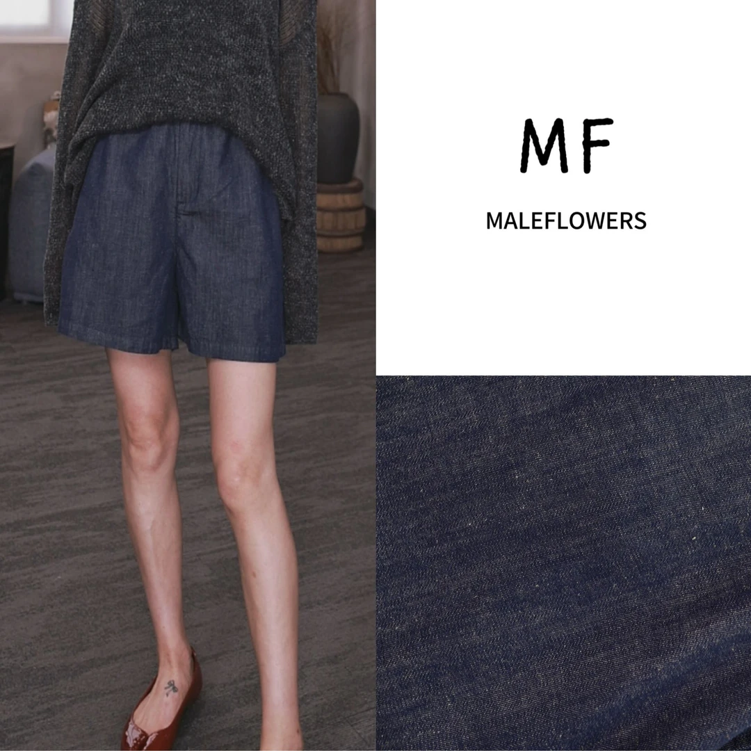 东倪MF 松弛亚麻混纺短裤夏天休闲百搭通勤极简度假风 85B88268-1