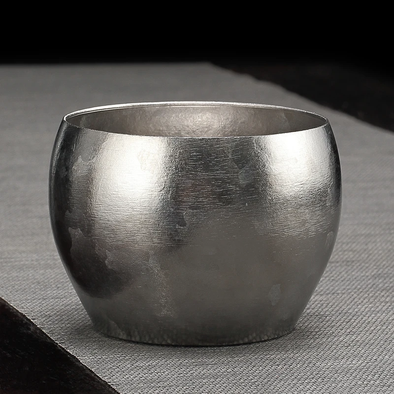 纯钛小建水茶渣缸水盂家用禅意功夫茶具高档洗茶杯洗茶碗干泡茶洗