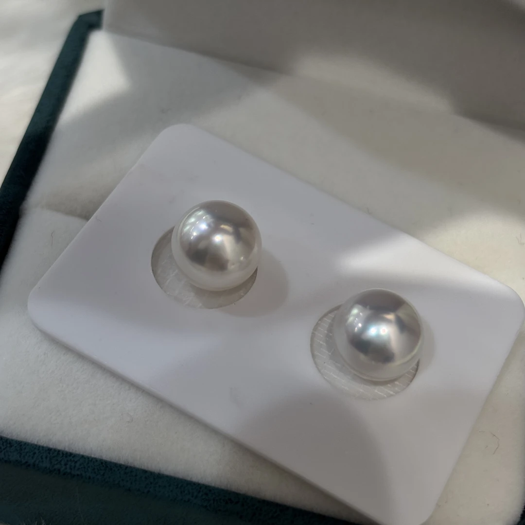 10-11mm宝石光澳白对珠 （可定制） 48小时鉴赏期