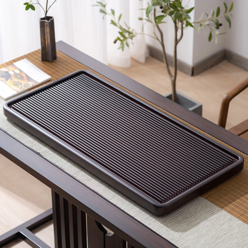 茶盘整块电木款实木茶台家用简约办公室新中式排水式楠竹功夫茶具