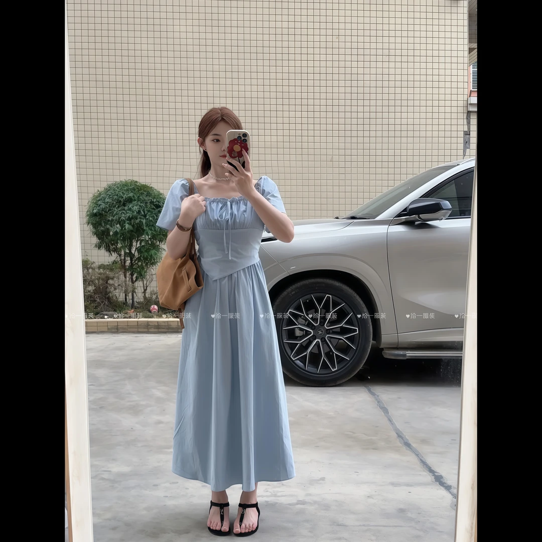 拾一·no退换白茶 小个子气质显瘦连衣裙
