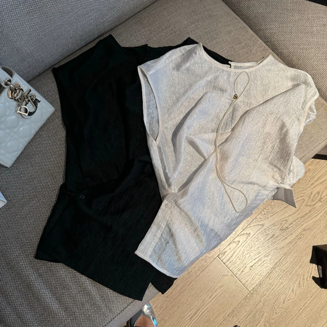 阿黎精选-------夏季高定醋酸设计款上衣