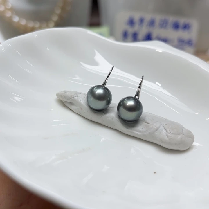 海水珍珠耳饰18K金镶嵌