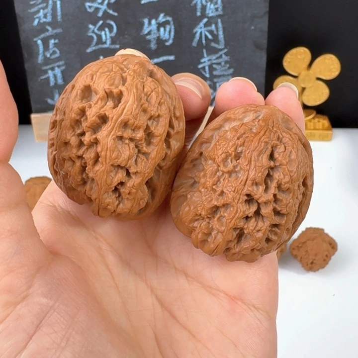 文玩核桃把件将军膀全品无修