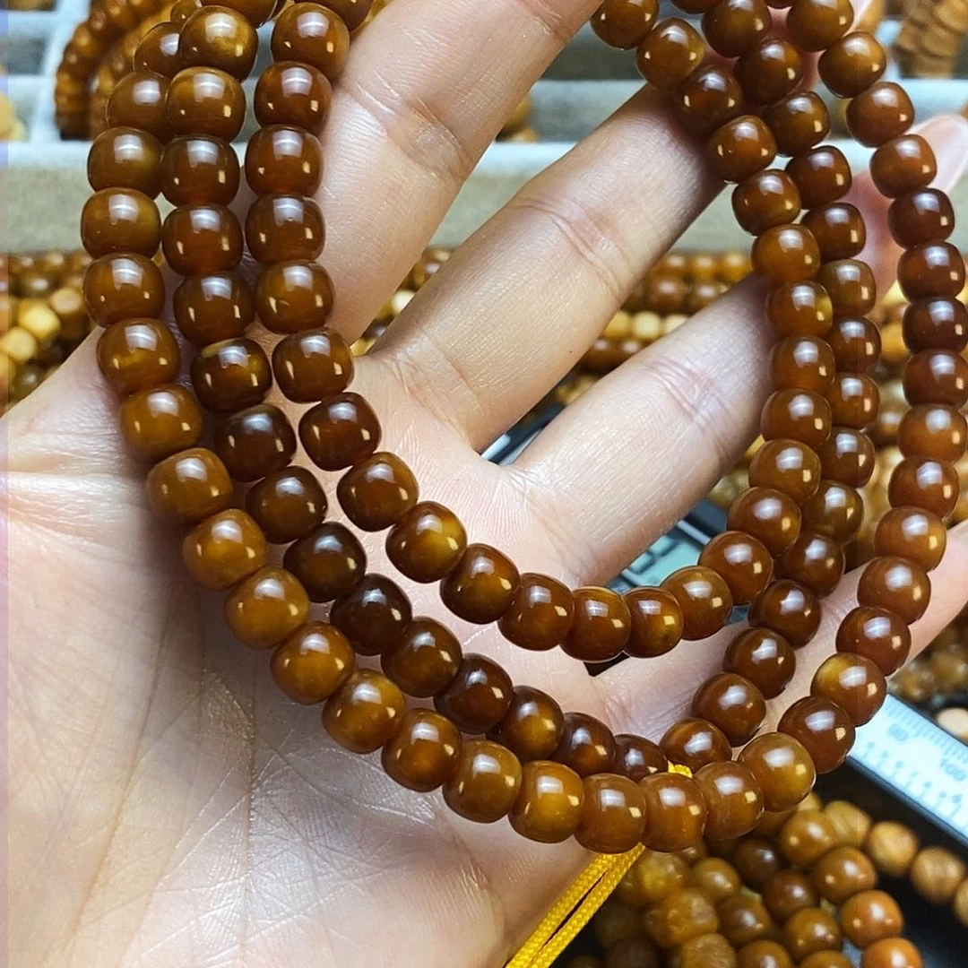 龙眼菩提吊坠龙脊菩提全透全玉化红料老型珠卡7➕