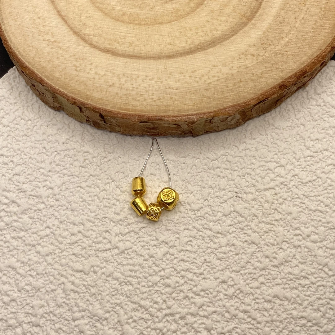 【金喜圆】足金999 一绳万用皮绳配件套（附蜡皮绳）/带证书