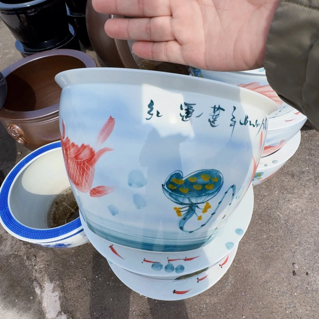 艺***珍瓷片直径52，高32。底座