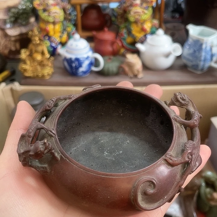 铜中古工艺品摆件