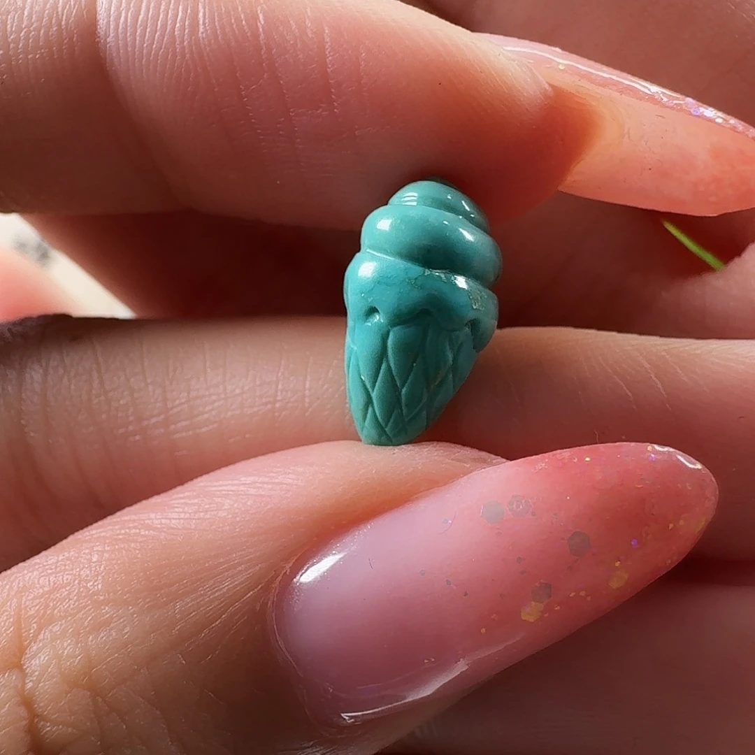 绿松石未镶嵌吊坠(不含链)冰激淋