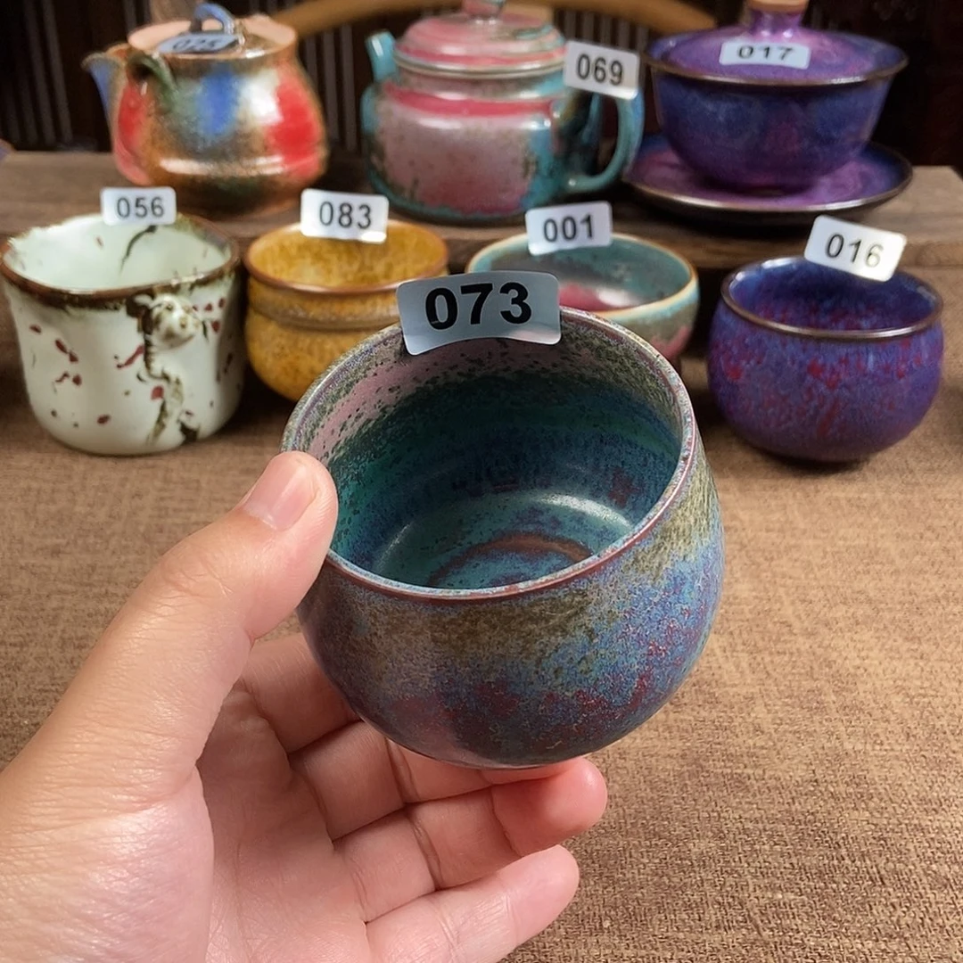瓷片钧瓷茶壶茶具