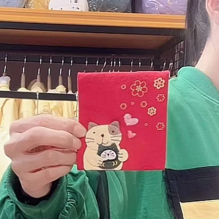 HIKOSEN CARA/卡拉猫新年橘子猫咪红包袋