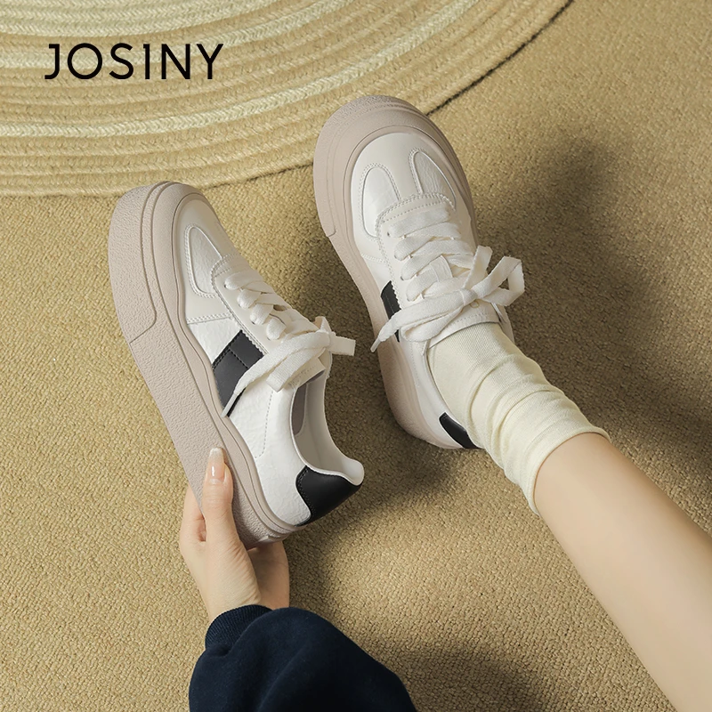 卓诗尼樱桃鞋厚底德训鞋女2025春季新款小个子软底休闲板鞋小白鞋