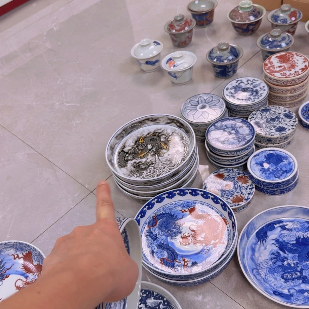 瓷片青花一路连科大壶乘景德镇