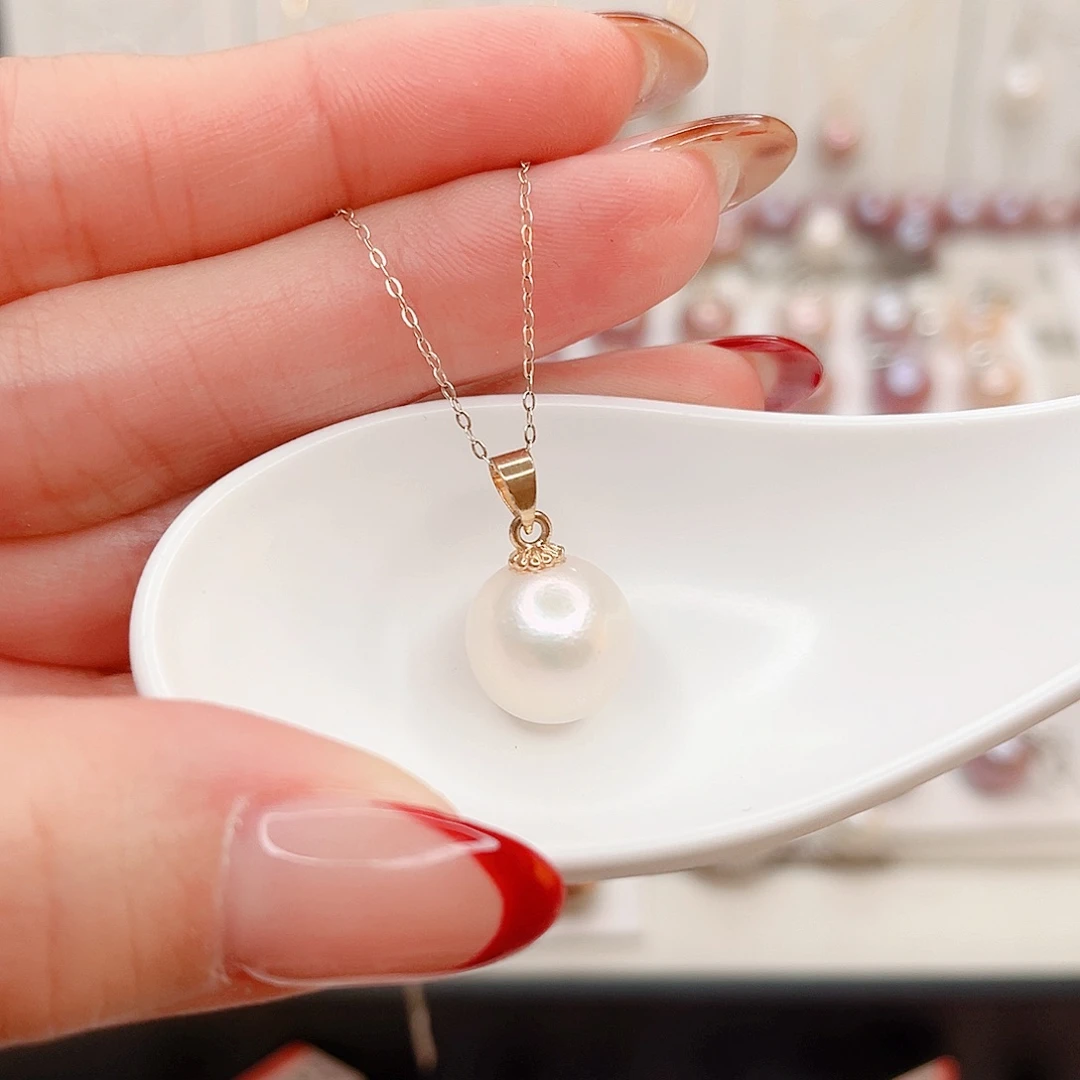 合金淡水珍珠吊坠(赠链)