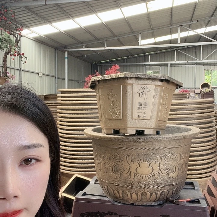 八角60花盆2个有孔