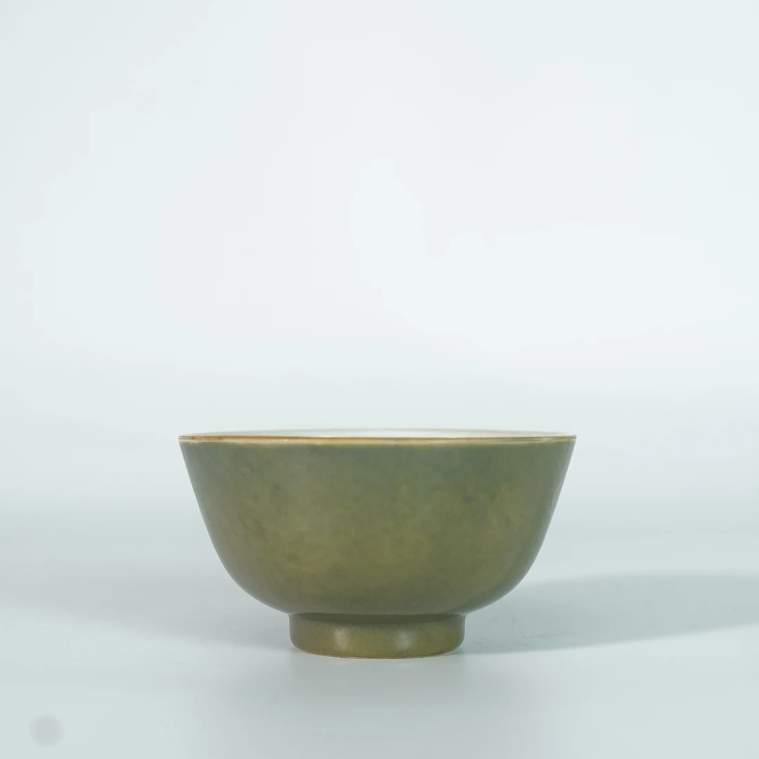 LABC250315013【十竹斋】清同治茶叶末釉茶园