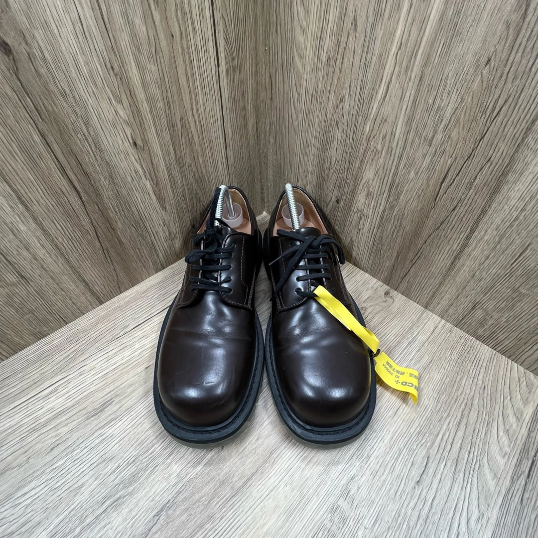 95新 BOTTEGA VENETA/葆蝶家 棕色德比皮鞋 42码/95新/无配件