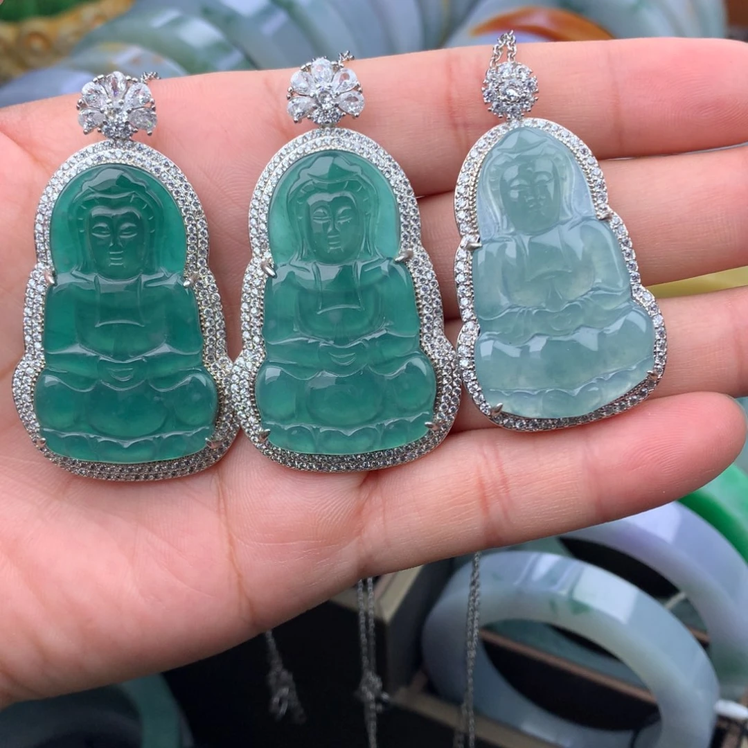 颈饰未镶嵌翡翠挂件