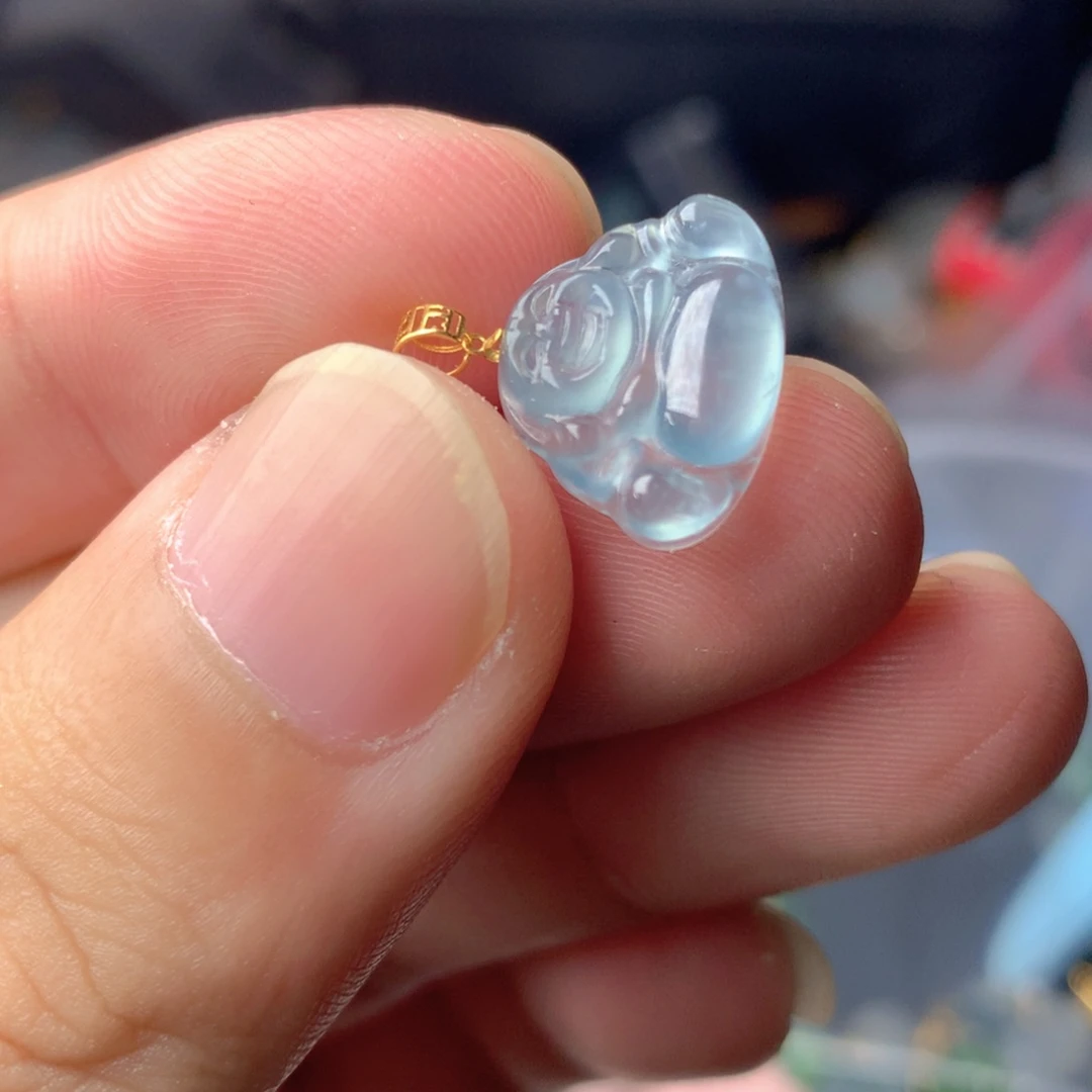 【闪购商品】翡翠18K金镶嵌颈饰翡翠
