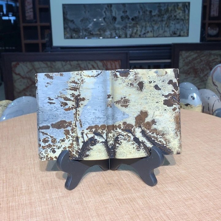 ，广西国画石摆件，收藏观赏