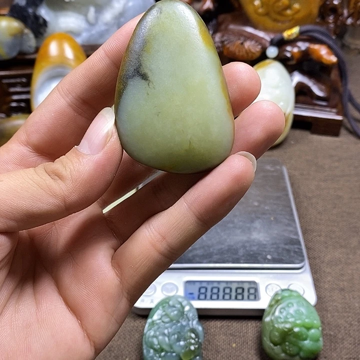 和田玉未镶嵌挂件