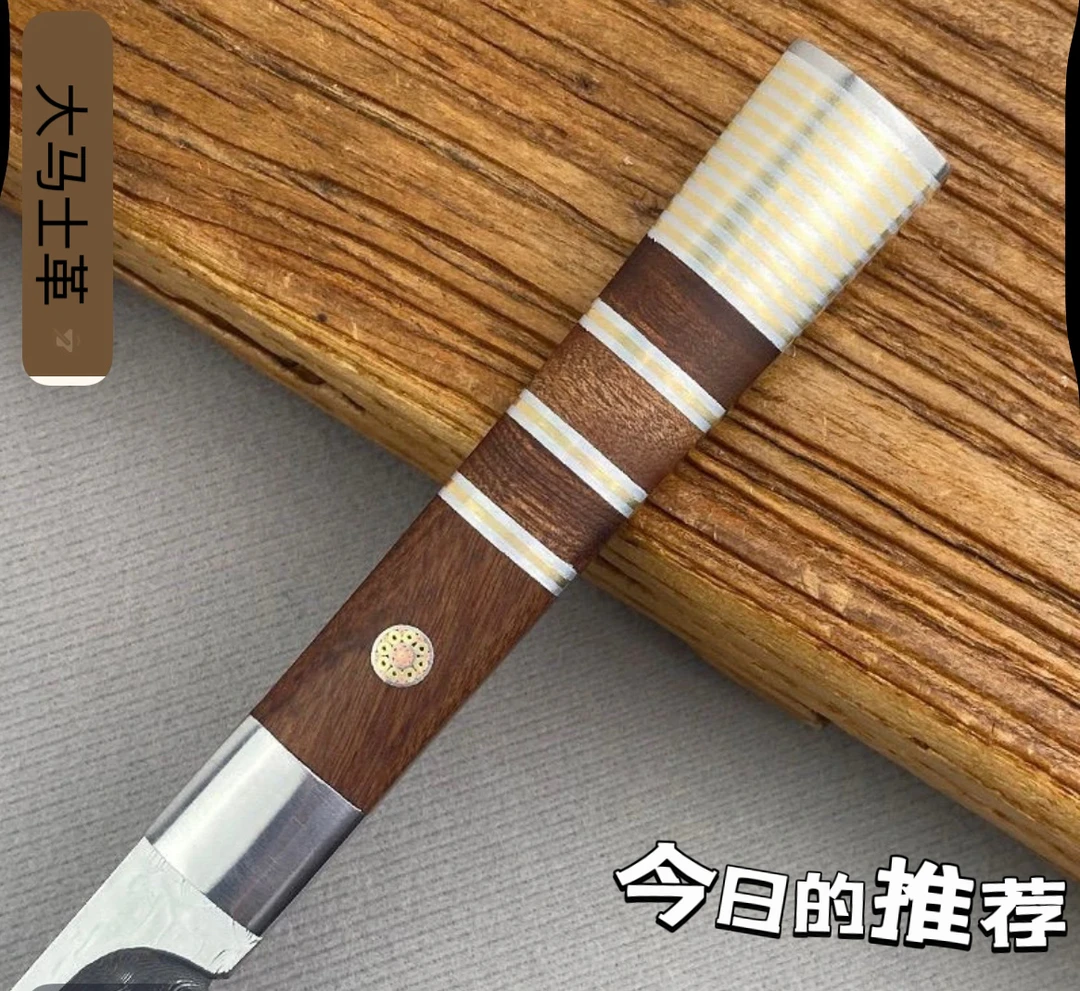 强推一大马士革钢吃手把肉多功能刀