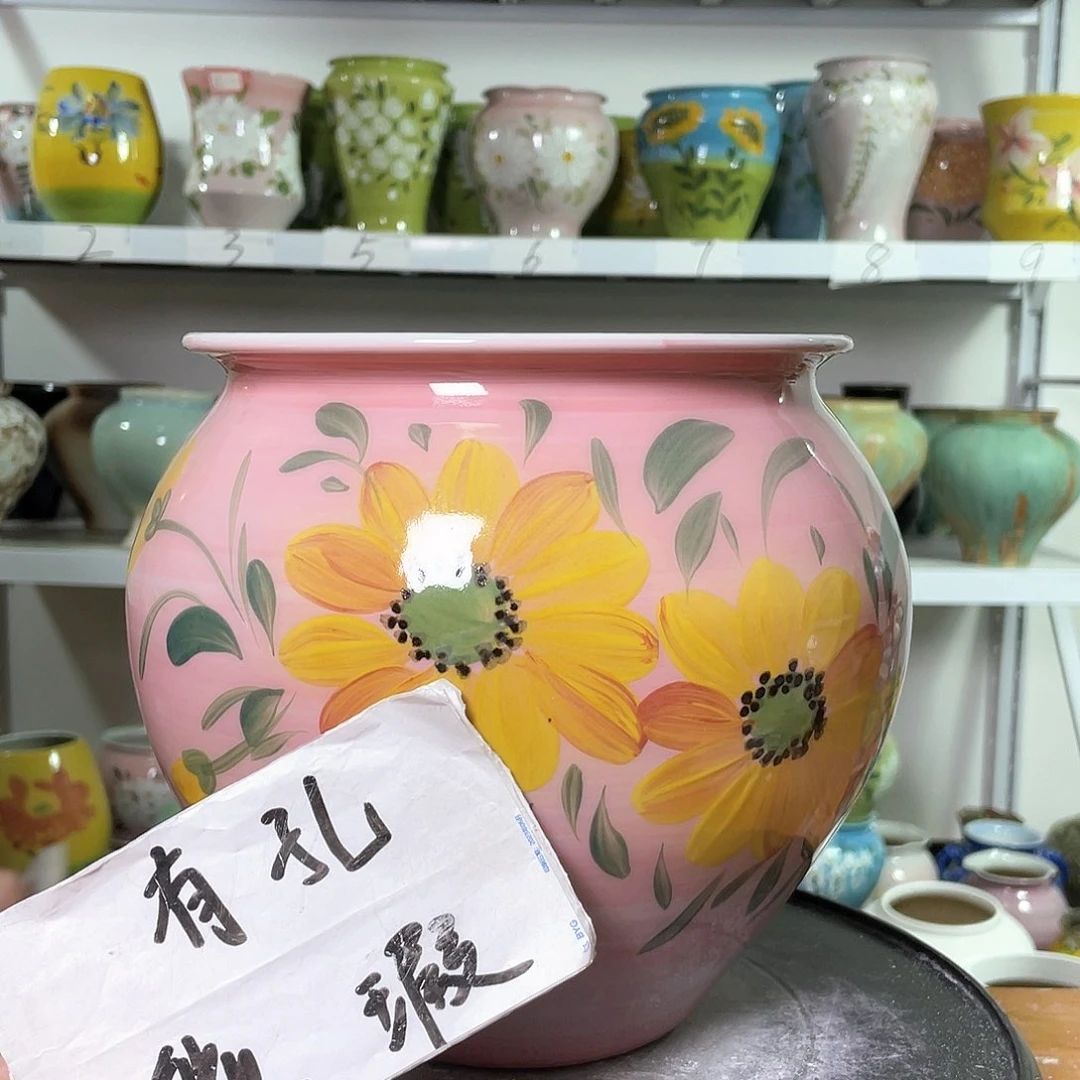 景德镇陶瓷花盆花器暇256