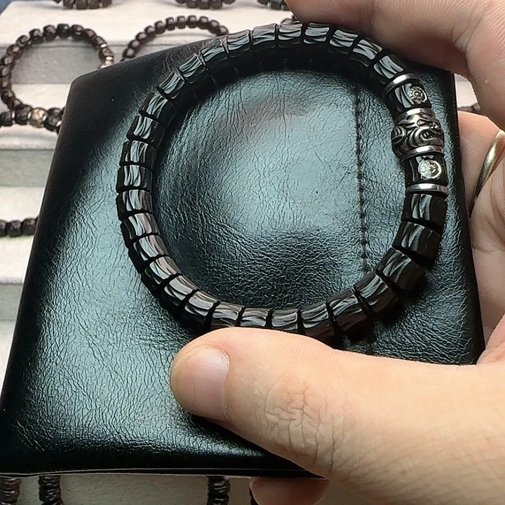 【闪购商品】手串椰蒂8吞噬吞金兽黑金