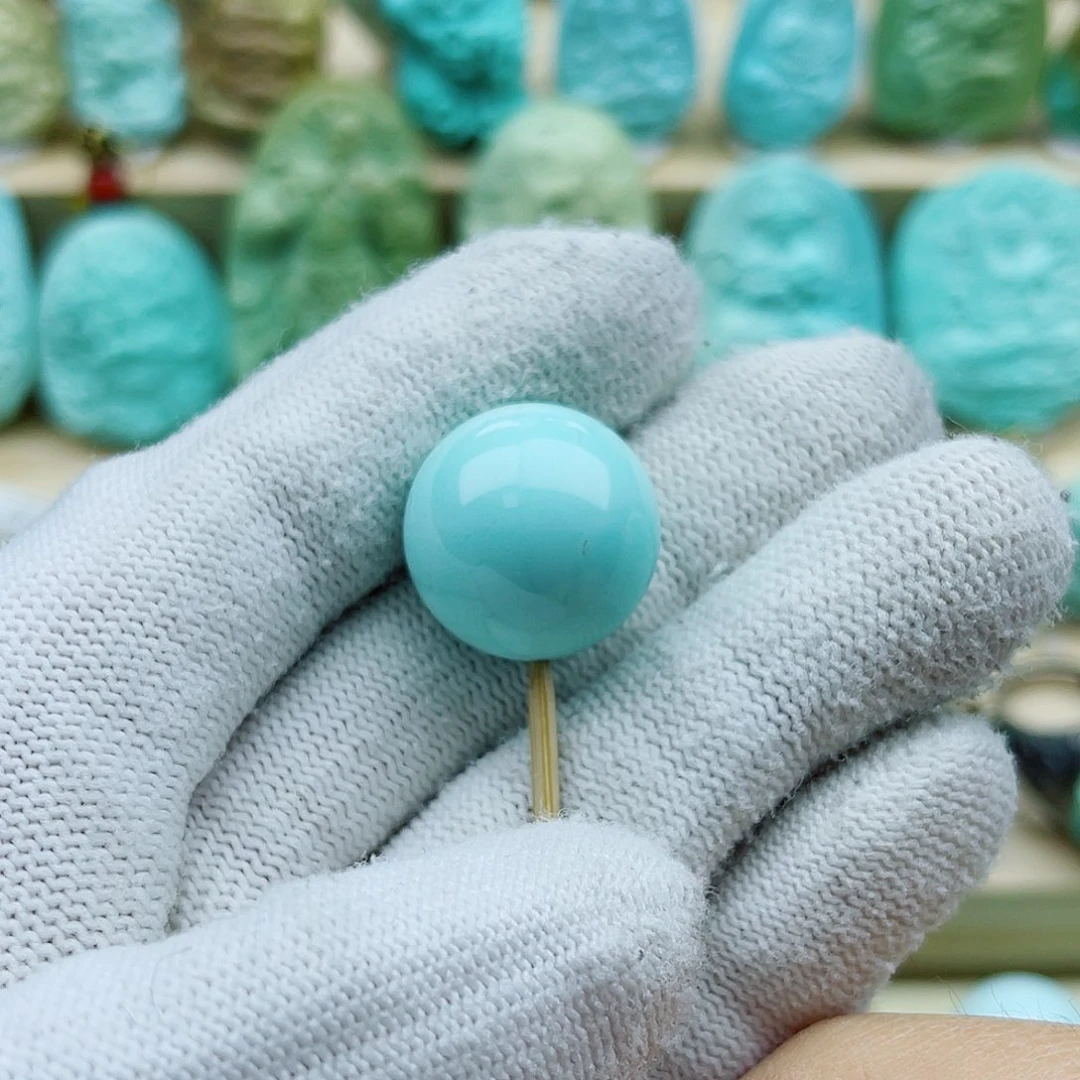 绿松石未镶嵌珠宝奇石18mm