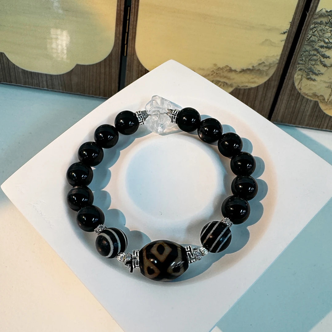 【印象吉祥】三眼天珠手链（多样性发其一）