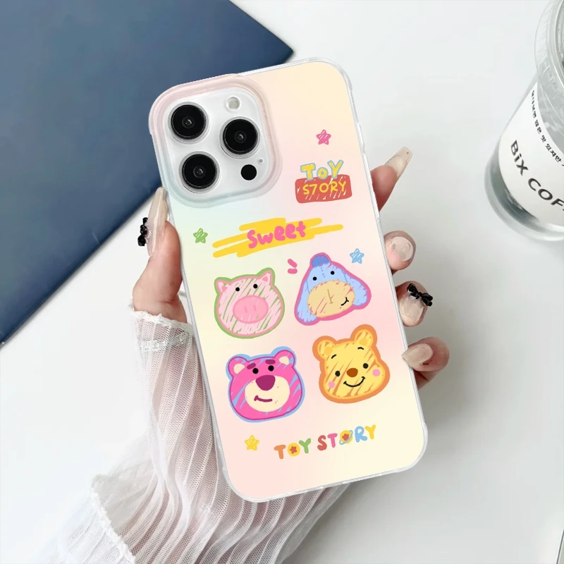 适用华为OPPO小米VIVO荣耀IMD大孔防摔iphone苹果手机壳卡通头像