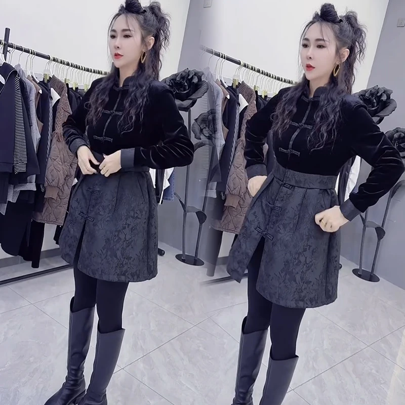 2025秋季新款时尚显瘦气质网红高档洋气女高级百搭宽松大码连衣裙