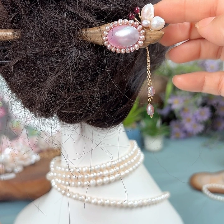 未镶嵌发饰淡水珍珠
