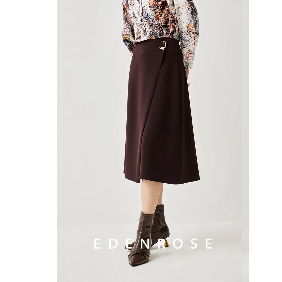 EDENROSE 商场款半身裙老钱风优雅通勤EETQ02231-5