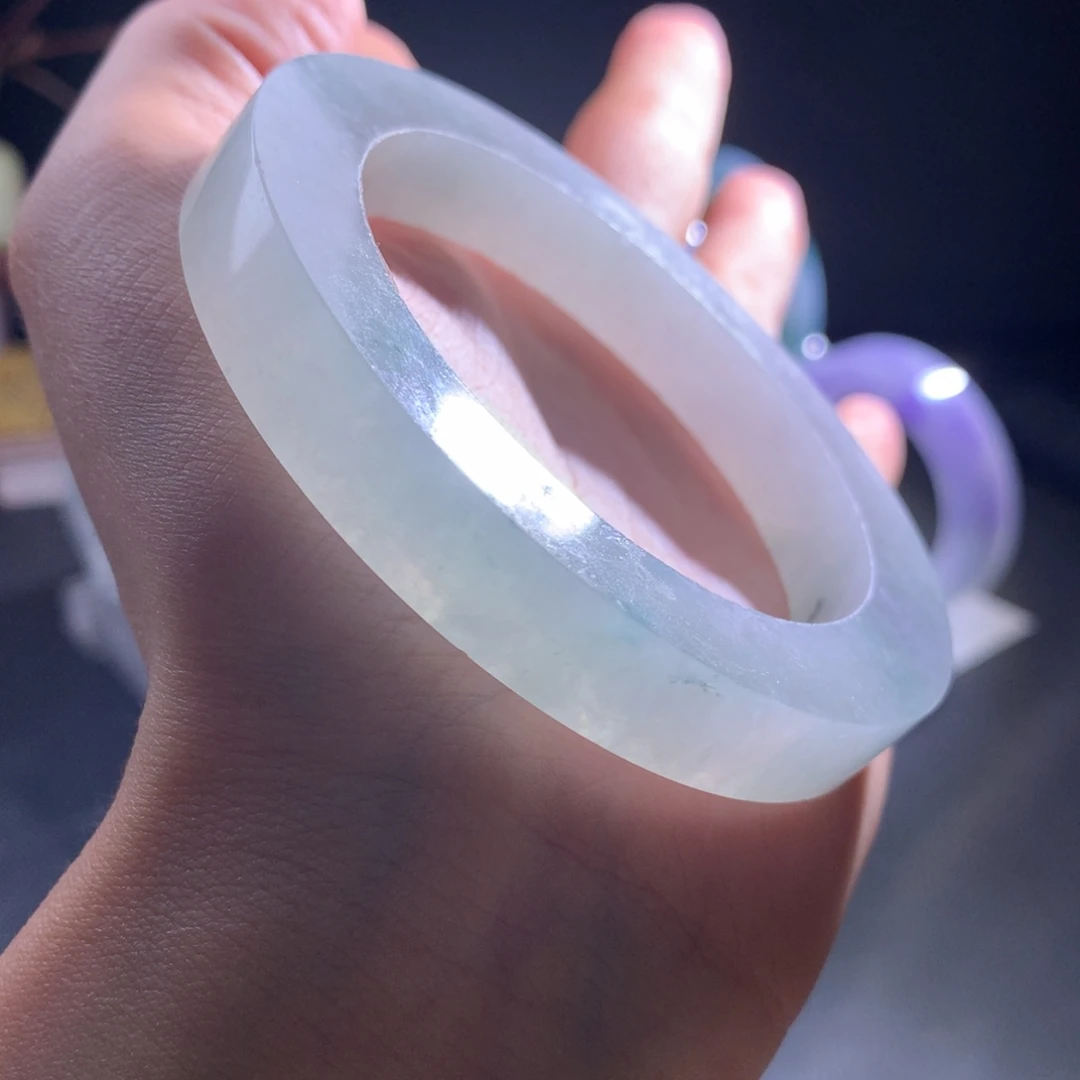 定制翡翠未镶嵌手镯冰条54-58