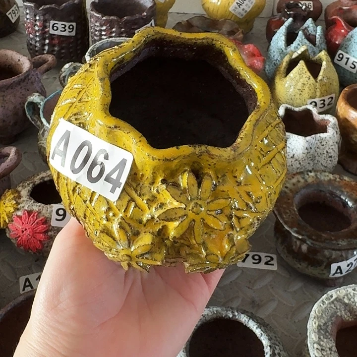 内口6高10粗陶手工制作
