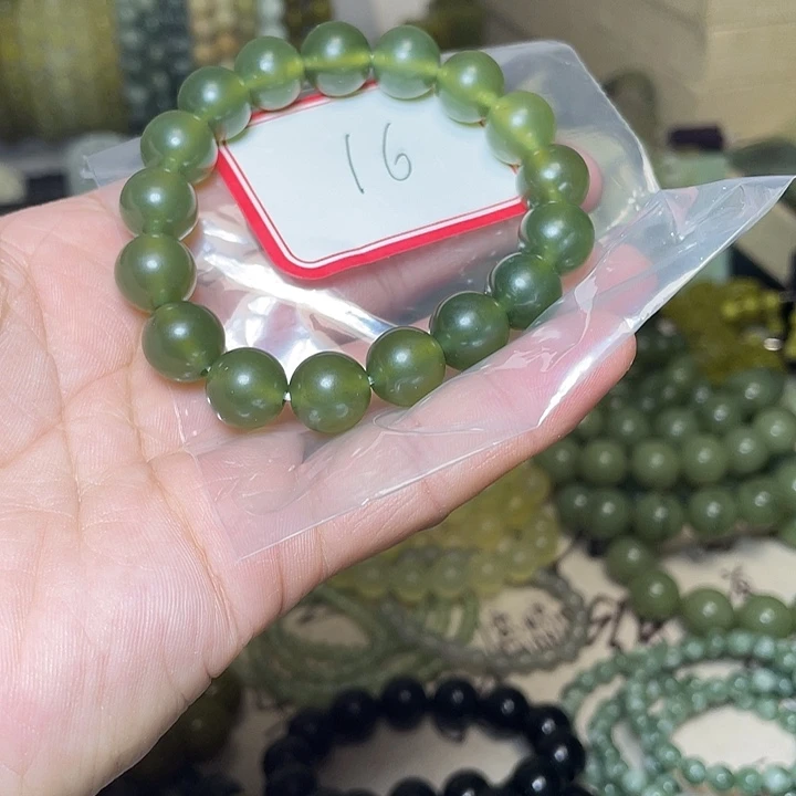 蛇纹石玉未镶嵌手链